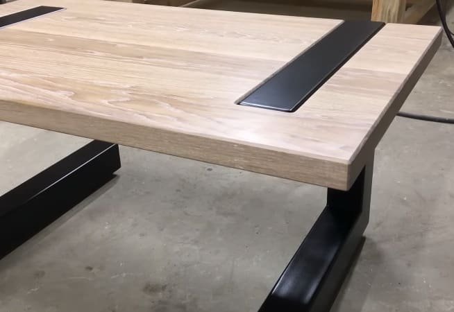 стіл лофт з металу та дерева