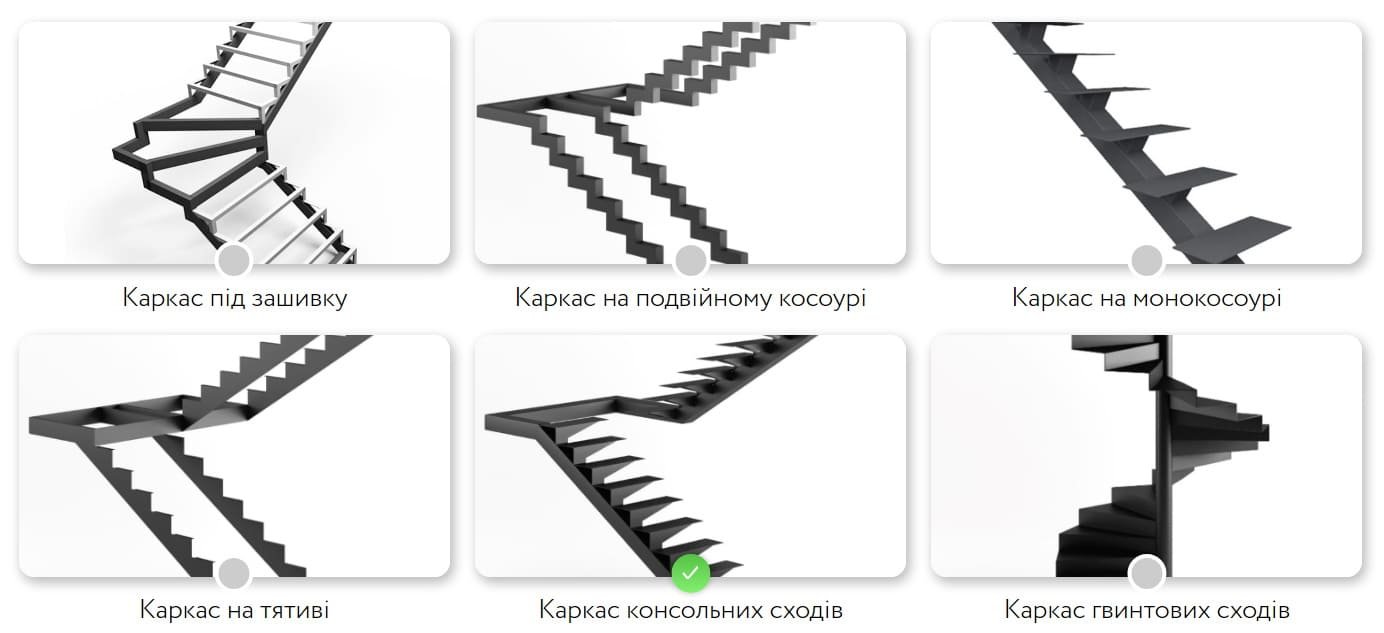 формы металлических лестниц
